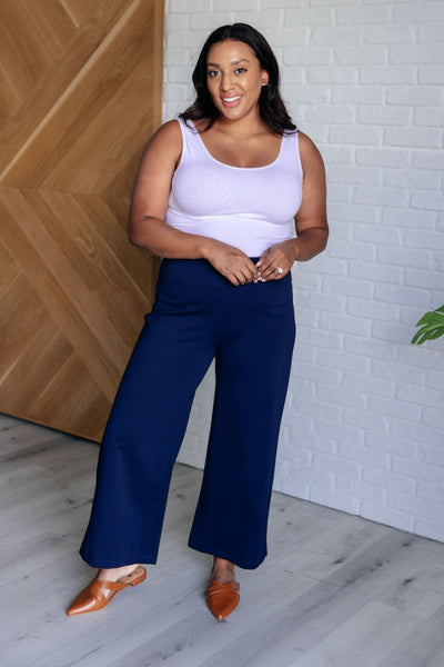 Magic Wide Leg Crop Pants in Navy Southern Soul Collectives