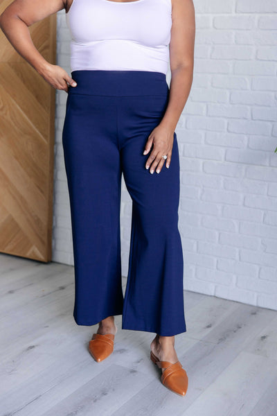 Magic Wide Leg Crop Pants in Navy Southern Soul Collectives