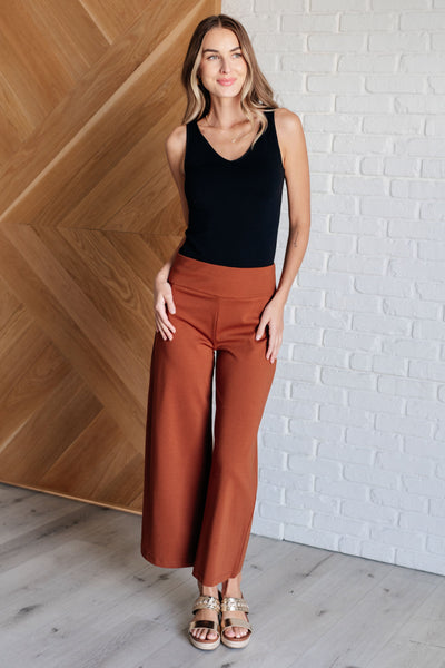 Magic Wide Leg Crop Pants in Rust Southern Soul Collectives