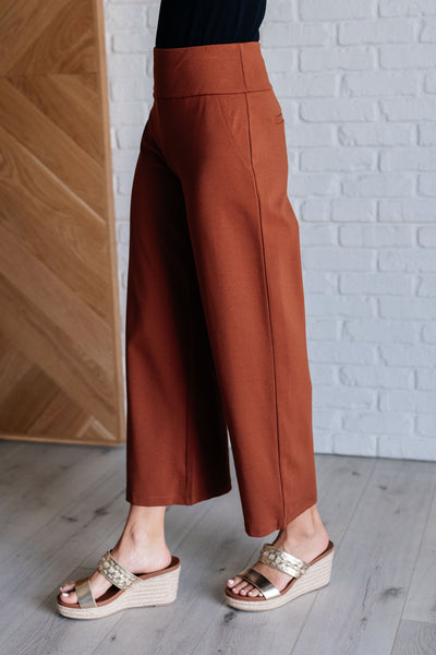 Magic Wide Leg Crop Pants in Rust Southern Soul Collectives