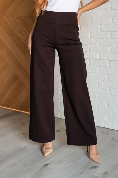 Magic Wide Leg Pants in Chocolate Southern Soul Collectives