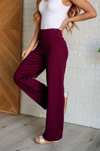 Magic Wide Leg Pants in Wine Southern Soul Collectives