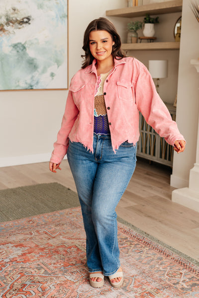 Main Stage Corduroy Jacket in Neon Pink Southern Soul Collectives