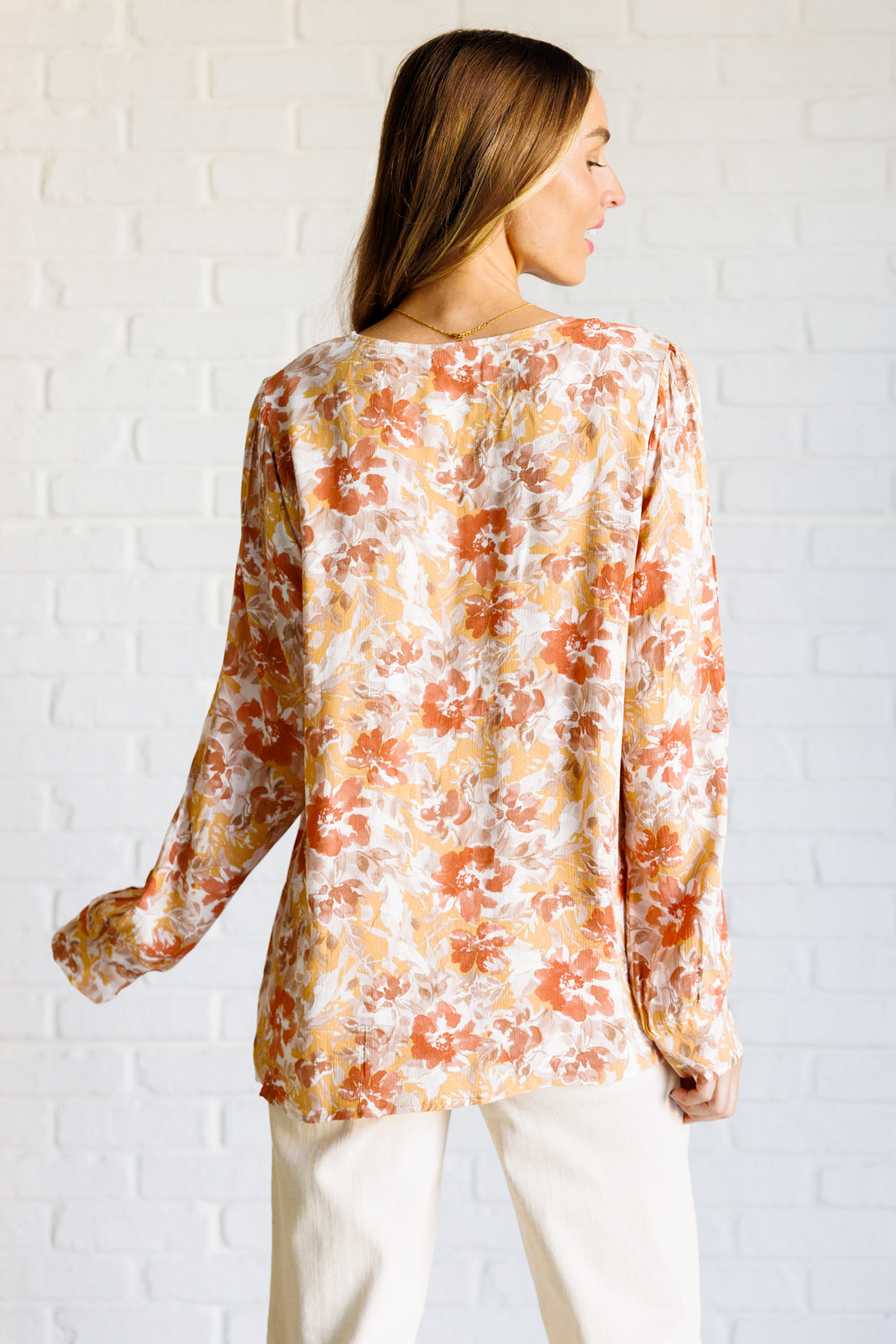 Marigold Dreams Floral Blouse Southern Soul Collectives