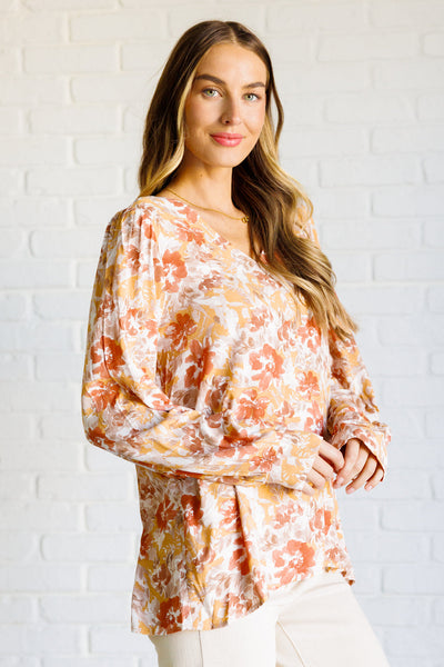 Marigold Dreams Floral Blouse Southern Soul Collectives