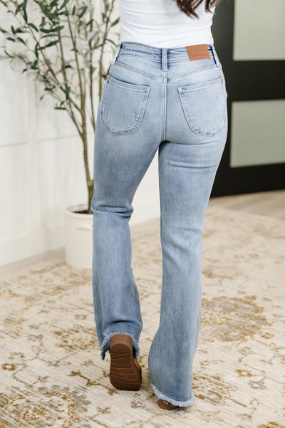 Marlena High Rise Shield Pocket Flare Jeans Southern Soul Collectives