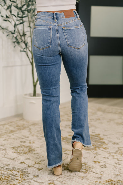 Judy Blue Maureen High Rise Distressed Bootcut Jeans