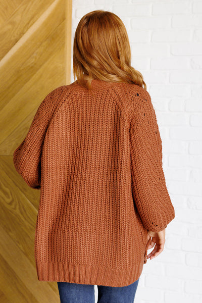 Maybe Monday Cardigan in Chestnut Southern Soul Collectives