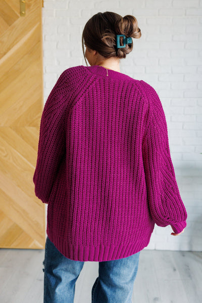 Maybe Monday Cardigan in Berry Southern Soul Collectives