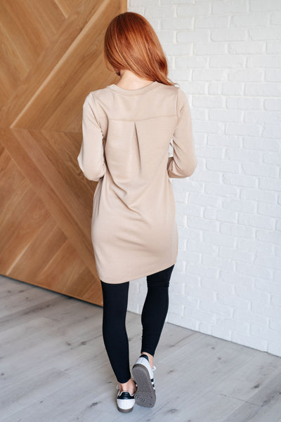 Milan Travel Shift Dress in Khaki Southern Soul Collectives