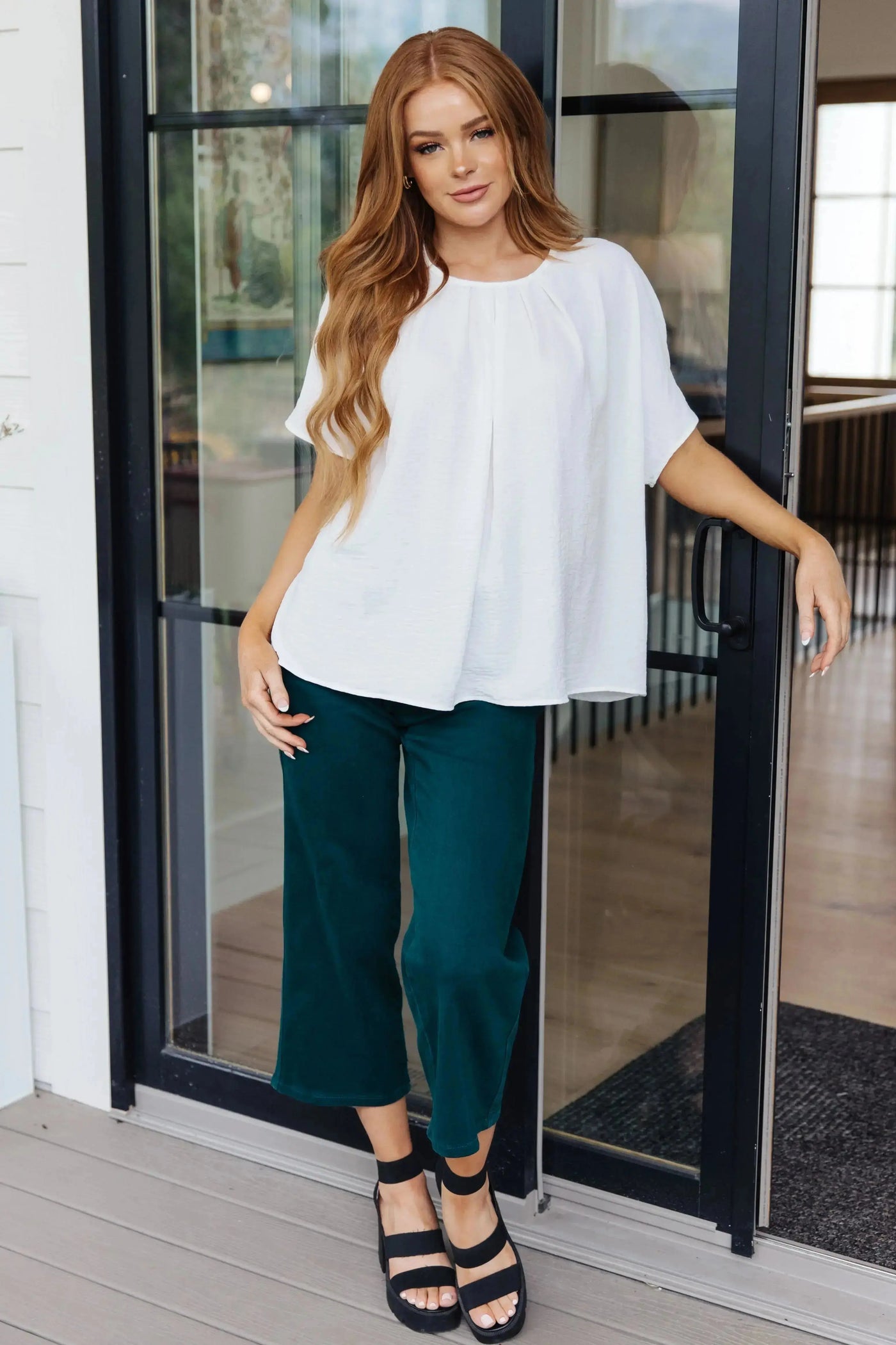 Mild Moments Pleat Detail Top Womens Southern Soul Collectives