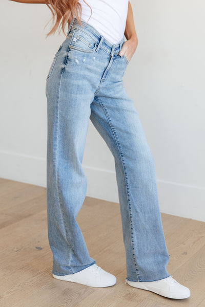 Judy Blue Mildred High Rise V Front Waistband Straight Jeans Womens Southern Soul Collectives