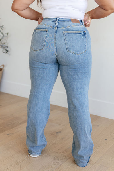 Judy Blue Mildred High Rise V Front Waistband Straight Jeans Womens Southern Soul Collectives