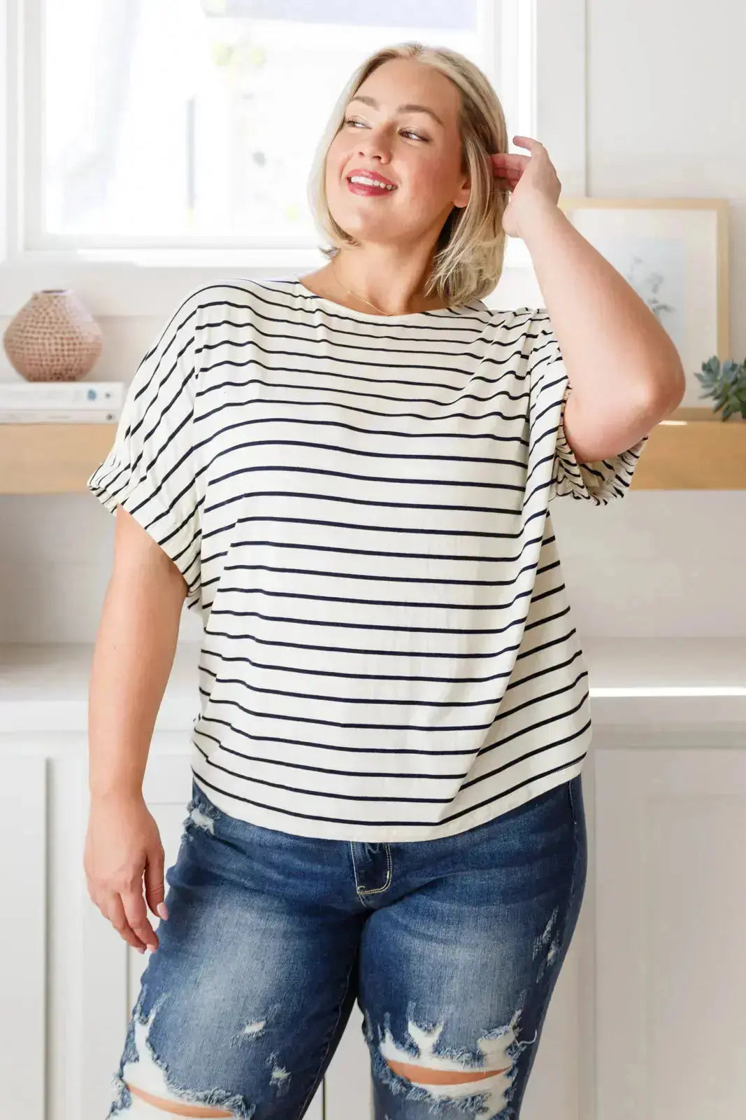Much Ado About Nothing Striped Top Womens Southern Soul Collectives
