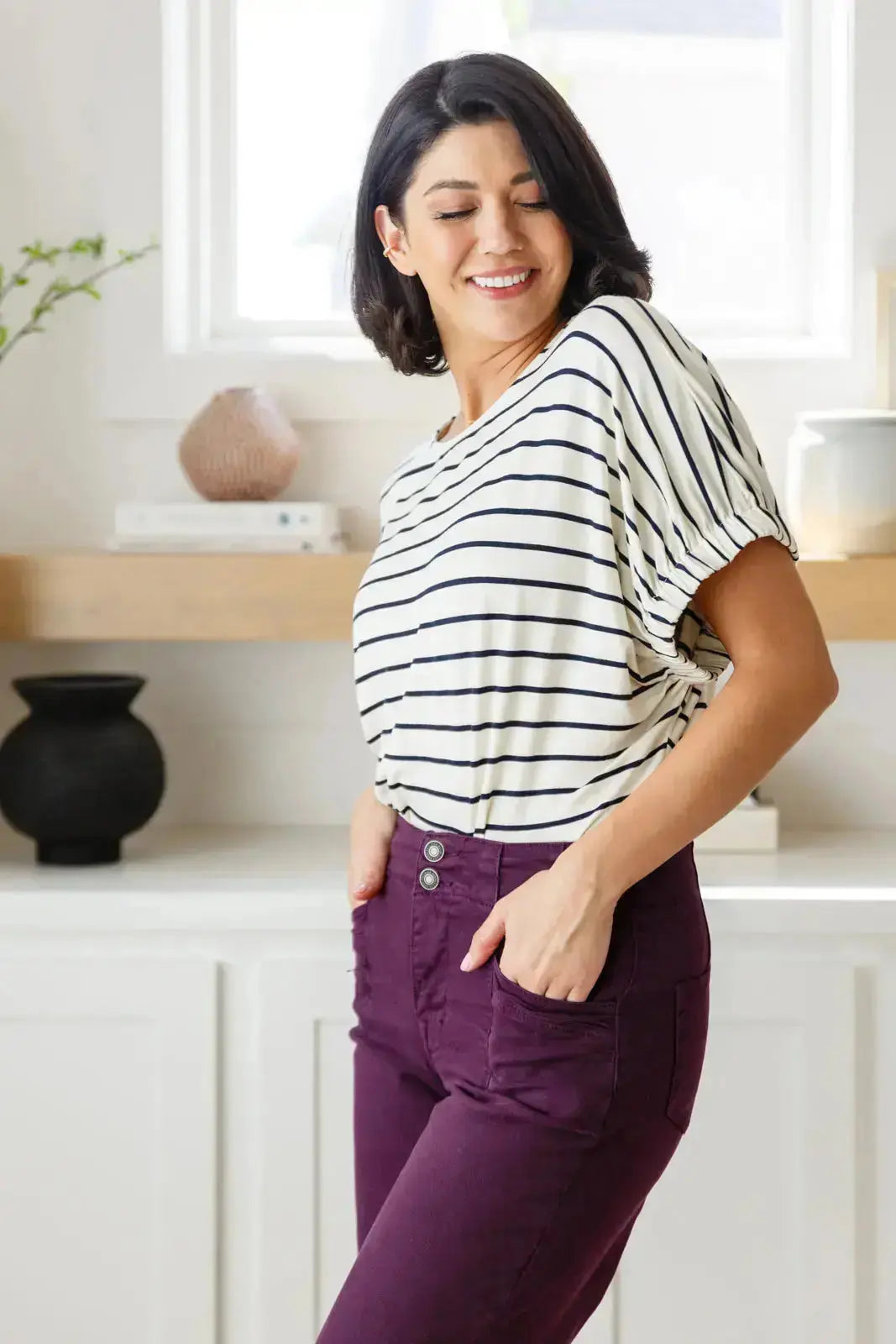 Much Ado About Nothing Striped Top Womens Southern Soul Collectives