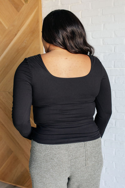 Never Imitated Long Sleeve Top in Black Southern Soul Collectives