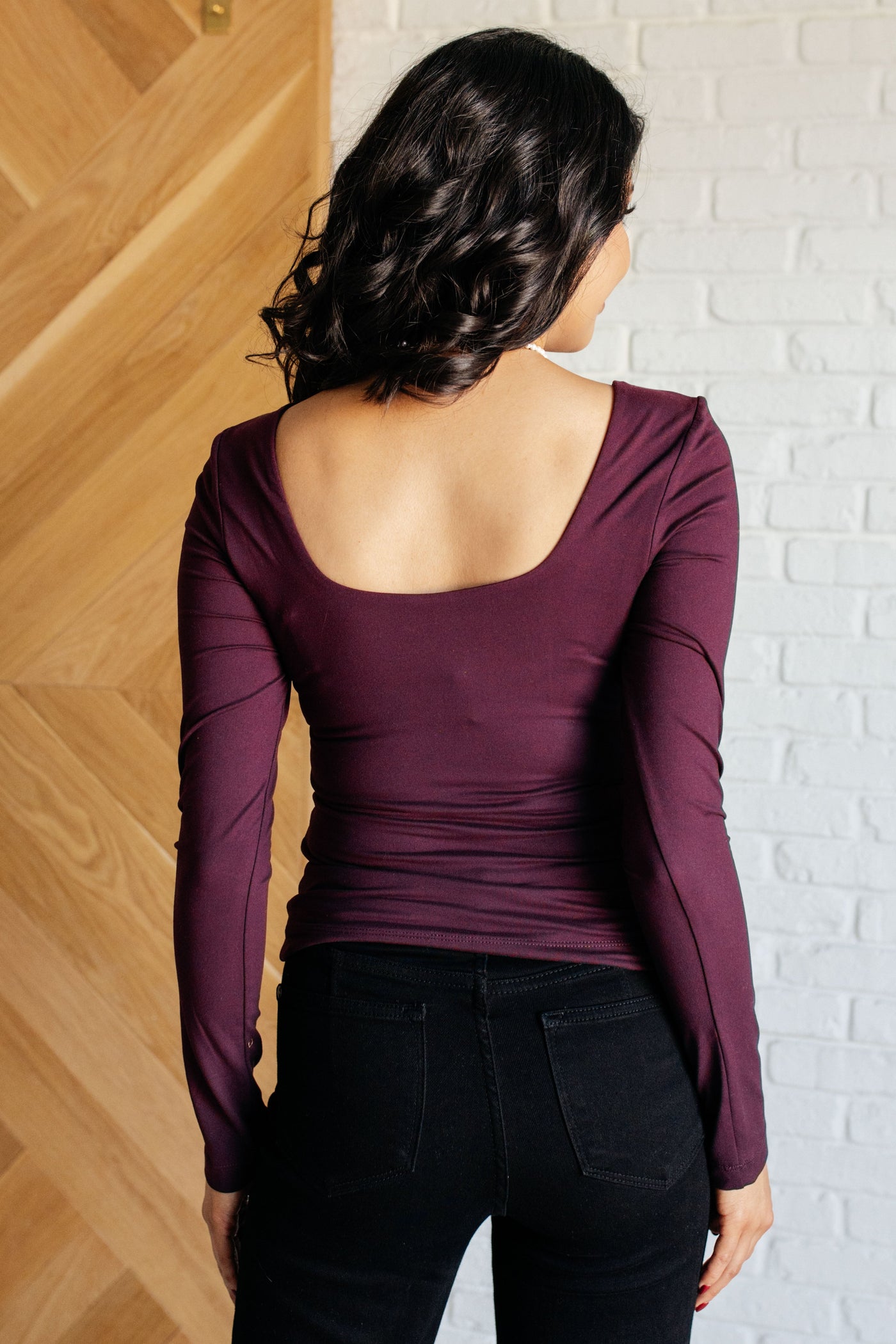 Never Imitated Long Sleeve Top in Cassis Southern Soul Collectives