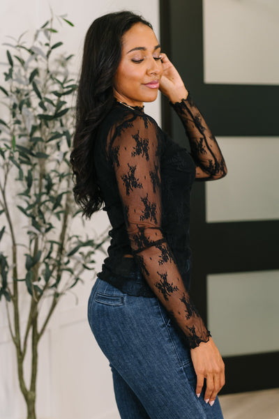 Next Level Patterned Layering Top in Black Southern Soul Collectives