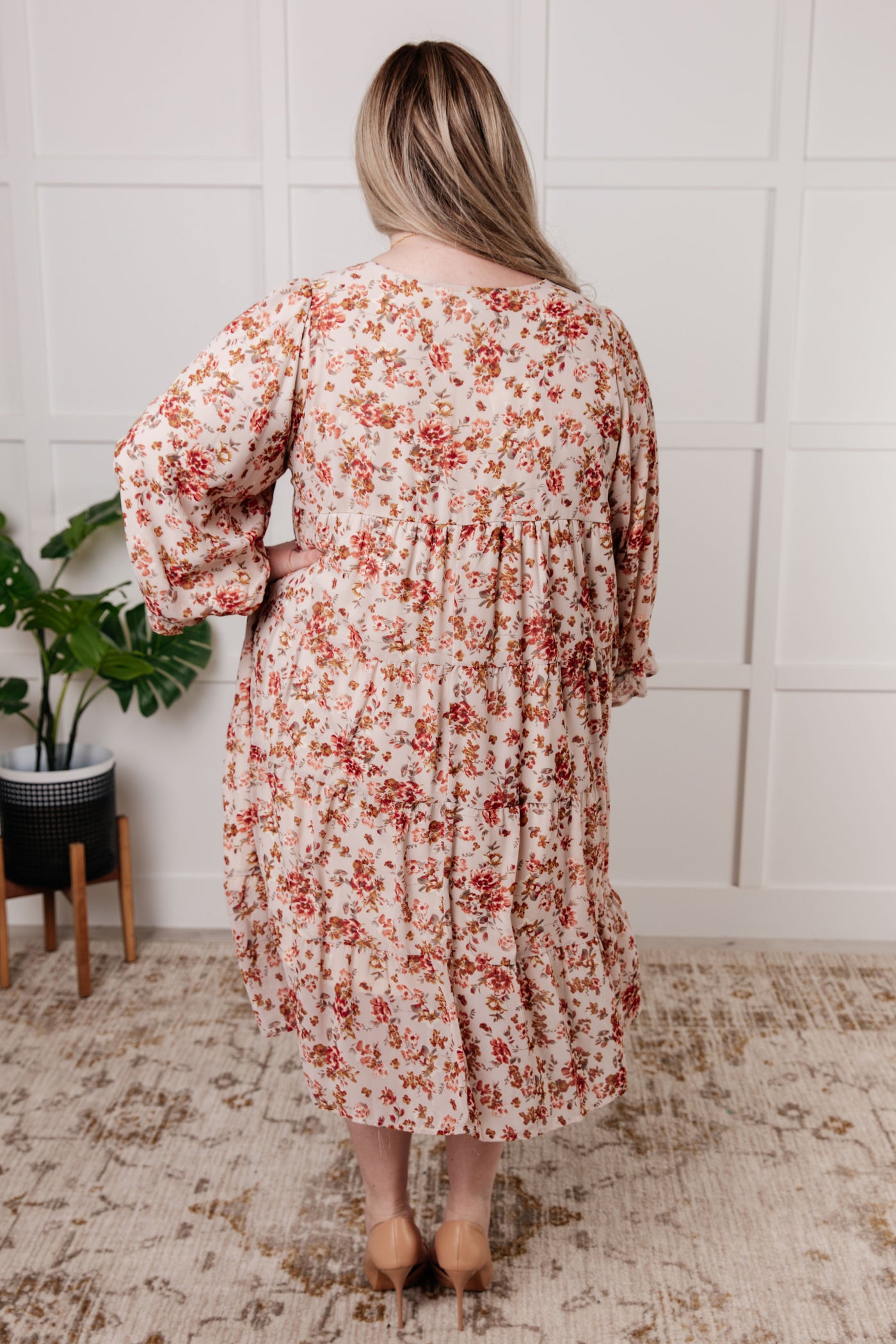 Next to You Balloon Sleeve Floral Dress Southern Soul Collectives