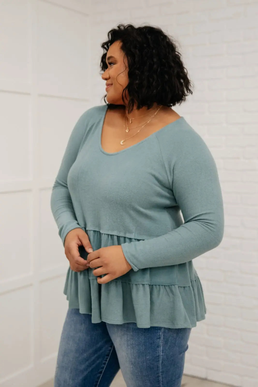 Nicely Done Tiered Top Womens Southern Soul Collectives