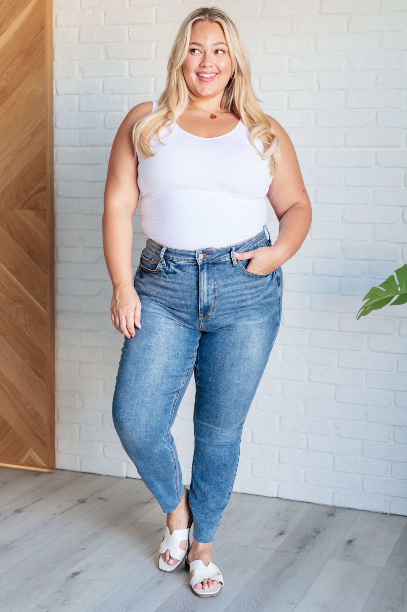 Nicole Tummy Control Skinny Jeans in Vintage Wash Southern Soul Collectives