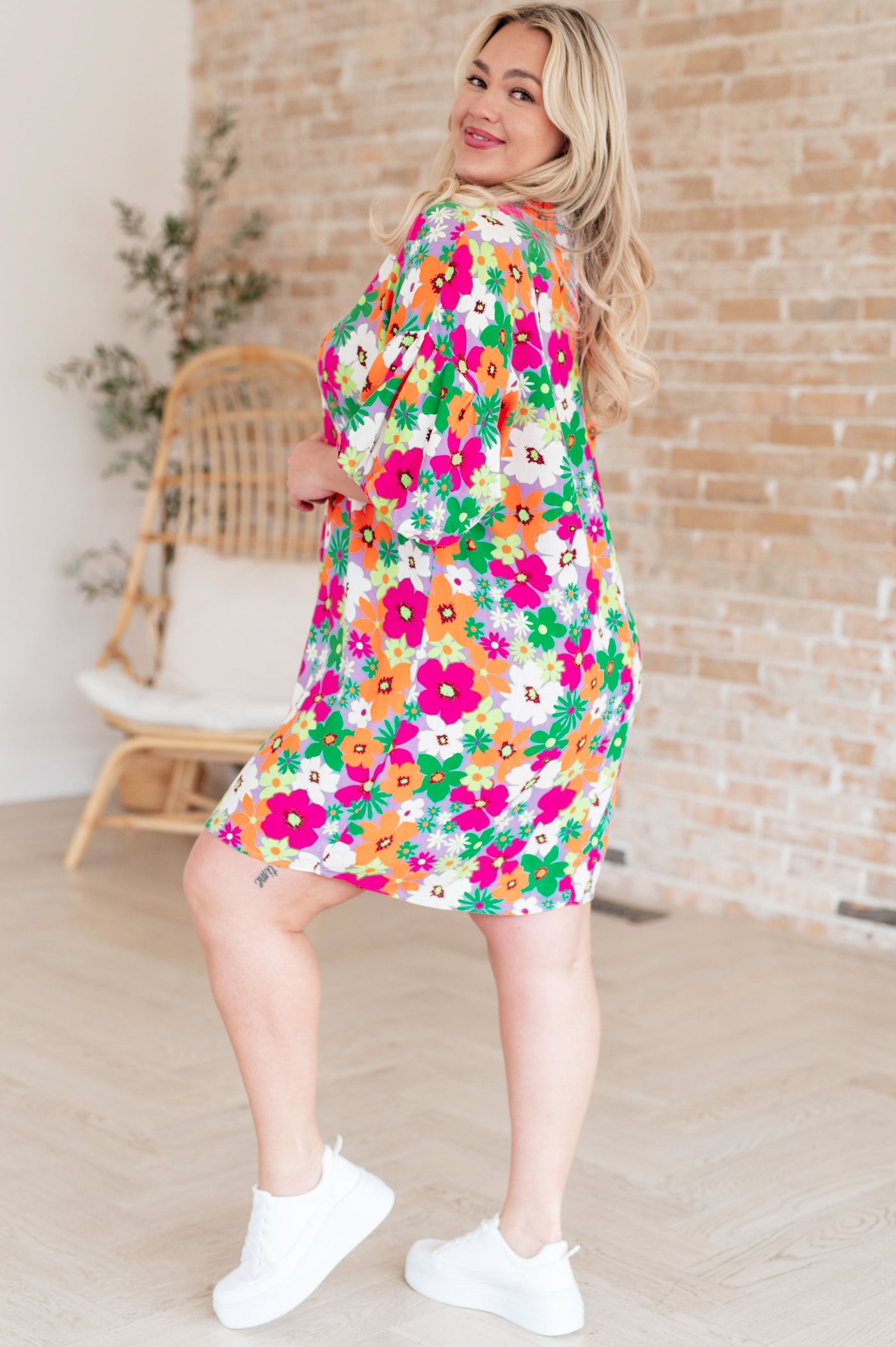 No Garden, No Problem Bubble Sleeve Dress Southern Soul Collectives