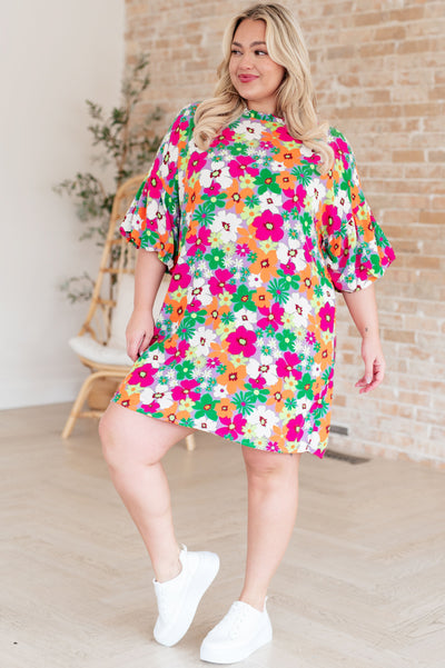 No Garden, No Problem Bubble Sleeve Dress Southern Soul Collectives