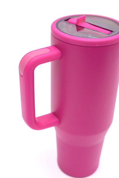 No Spill 40oz Tumbler in Hot Pink Southern Soul Collectives