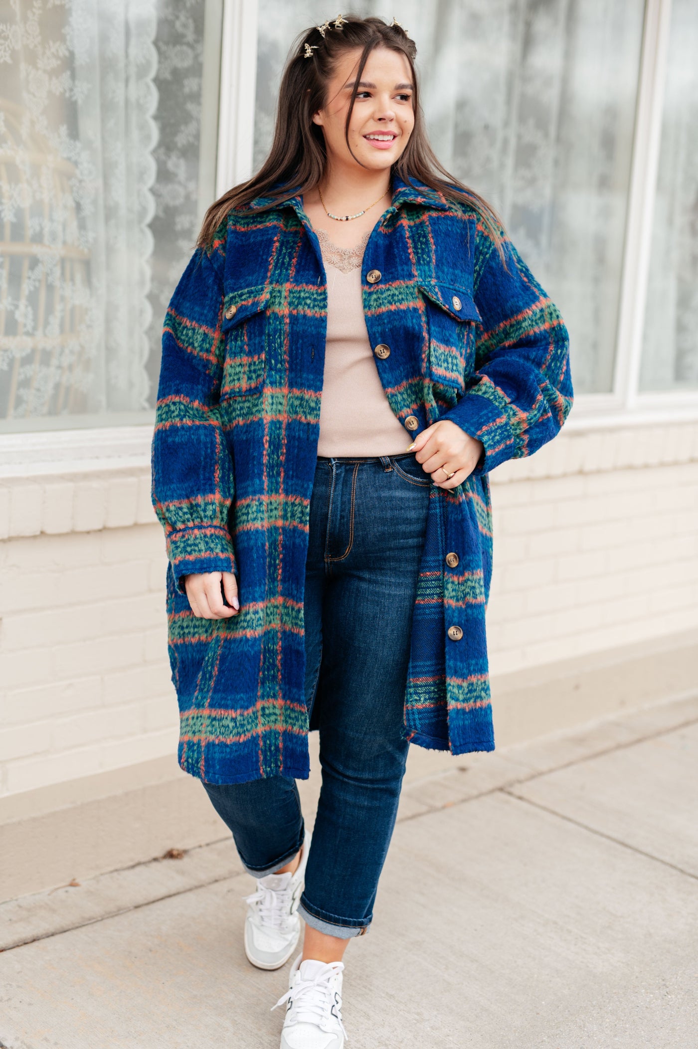 No Tears Plaid Coat Womens Southern Soul Collectives