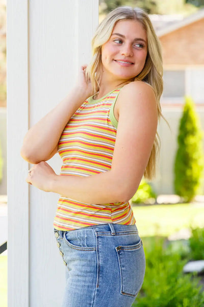 Now and Forever Striped Tank Womens Southern Soul Collectives