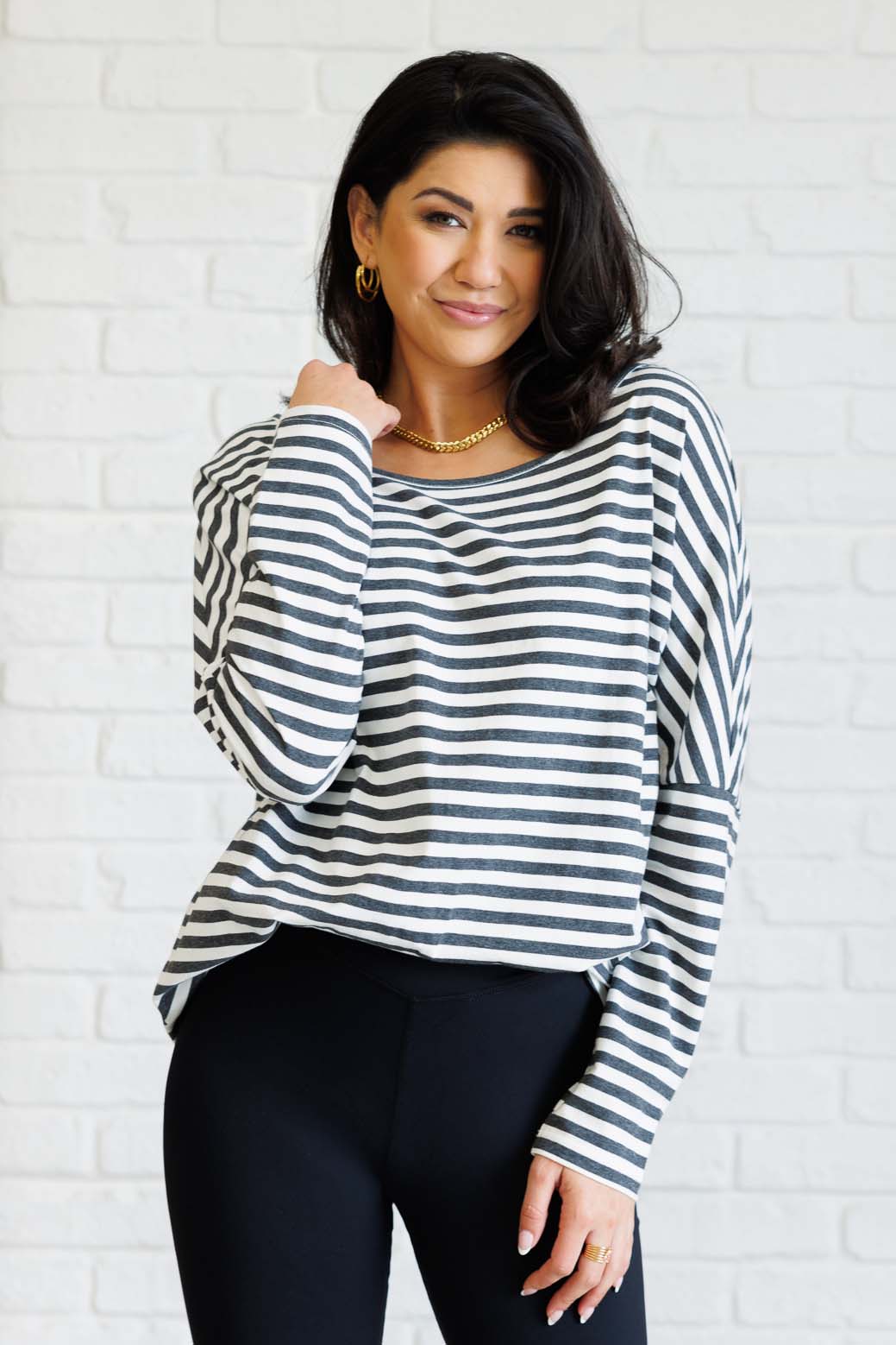 Obviously Mine Striped Oversized Top Southern Soul Collectives