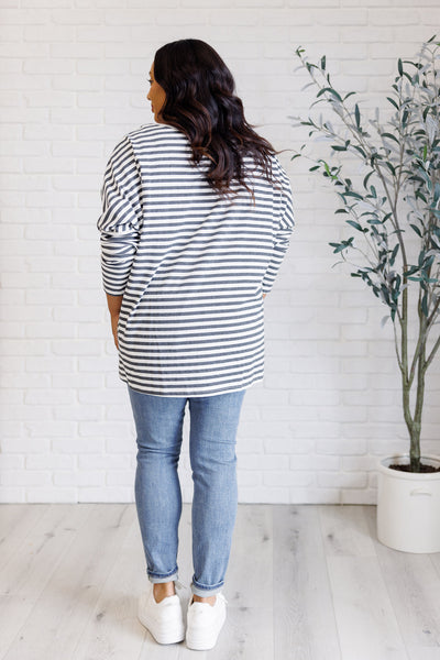 Obviously Mine Striped Oversized Top Southern Soul Collectives