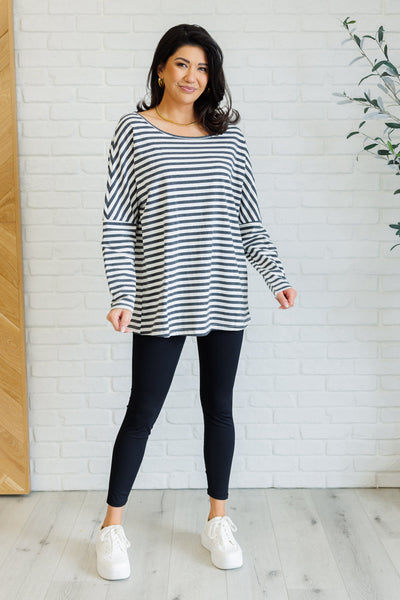 Obviously Mine Striped Oversized Top Southern Soul Collectives