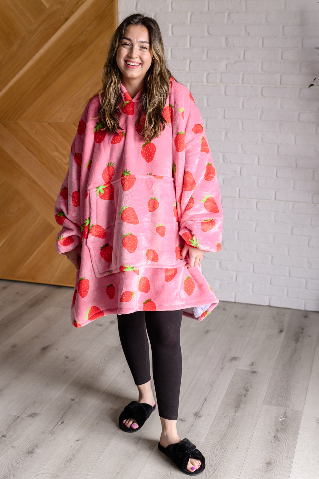 Oversized Blanket Hoodie in Strawberry Southern Soul Collectives