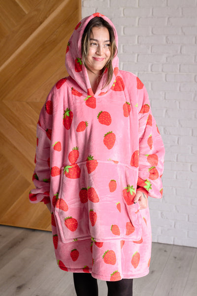 Oversized Blanket Hoodie in Strawberry Southern Soul Collectives