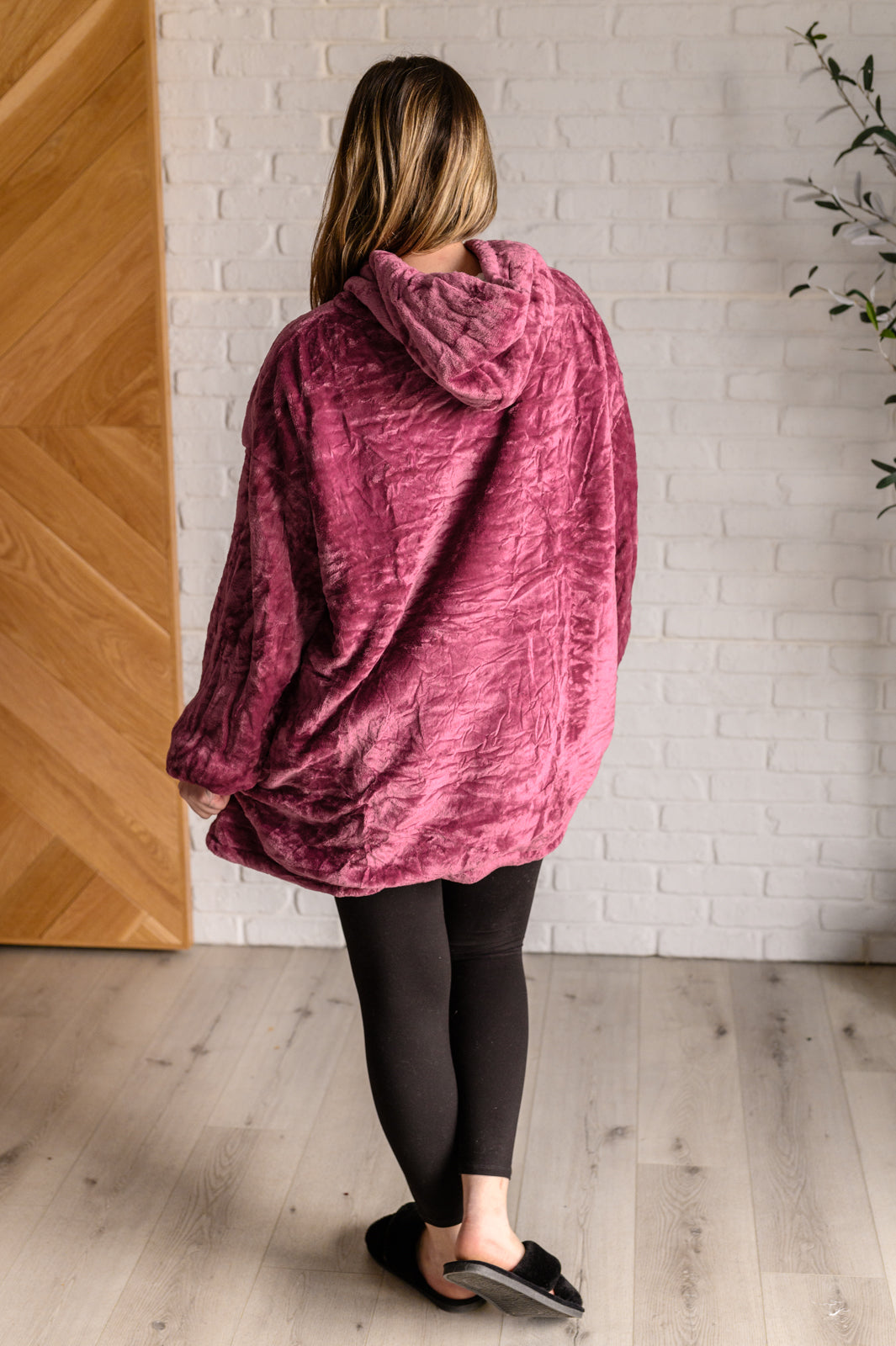 Oversized Velour Blanket Hoodie in Purple Southern Soul Collectives