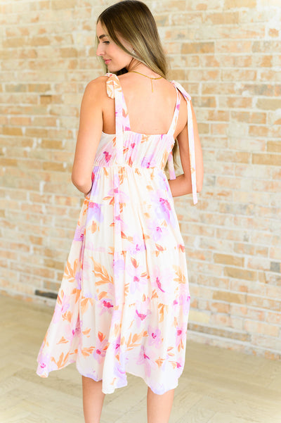 Pastel Petals Floral Midi Dress Southern Soul Collectives