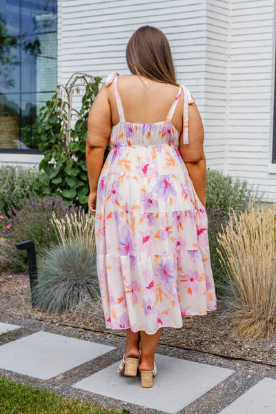 Pastel Petals Floral Midi Dress Southern Soul Collectives