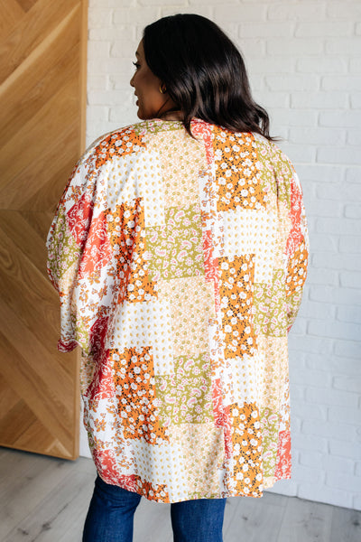 Patchwork of Feelings Mixed Floral Kimono Southern Soul Collectives