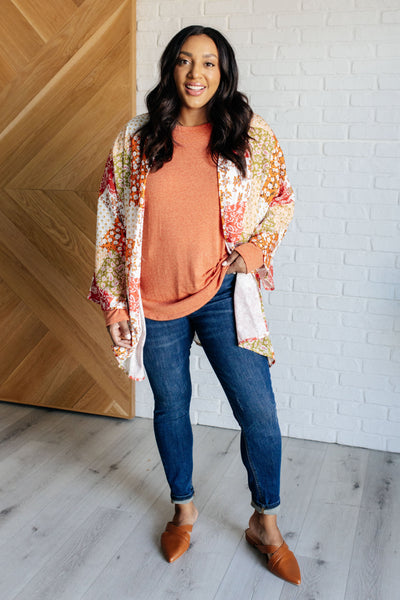 Patchwork of Feelings Mixed Floral Kimono Southern Soul Collectives