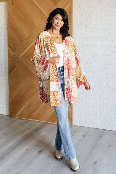 Patchwork of Feelings Mixed Floral Kimono Southern Soul Collectives