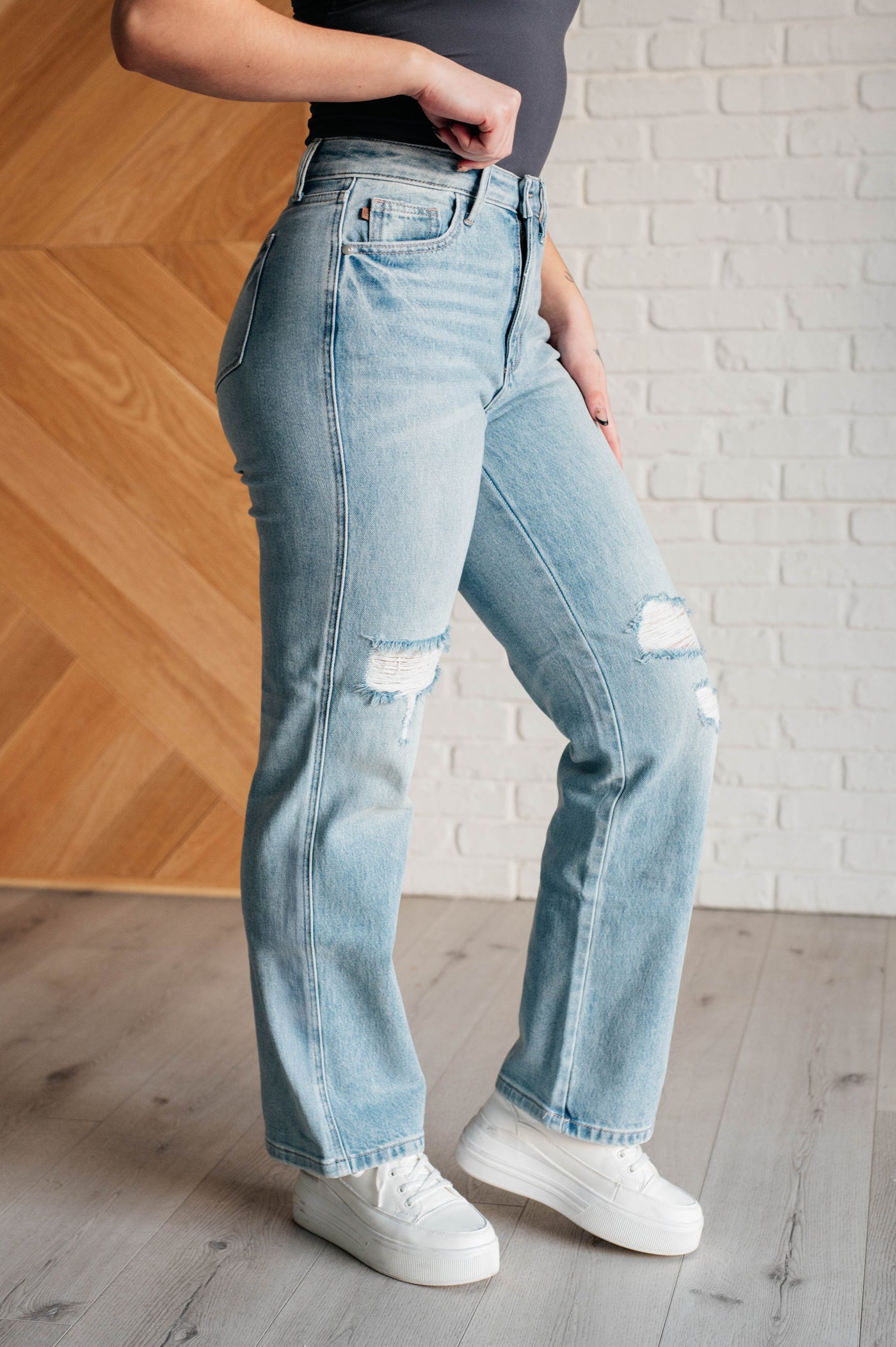 Patricia High Rise Rigid Magic 90's Straight Jeans Southern Soul Collectives