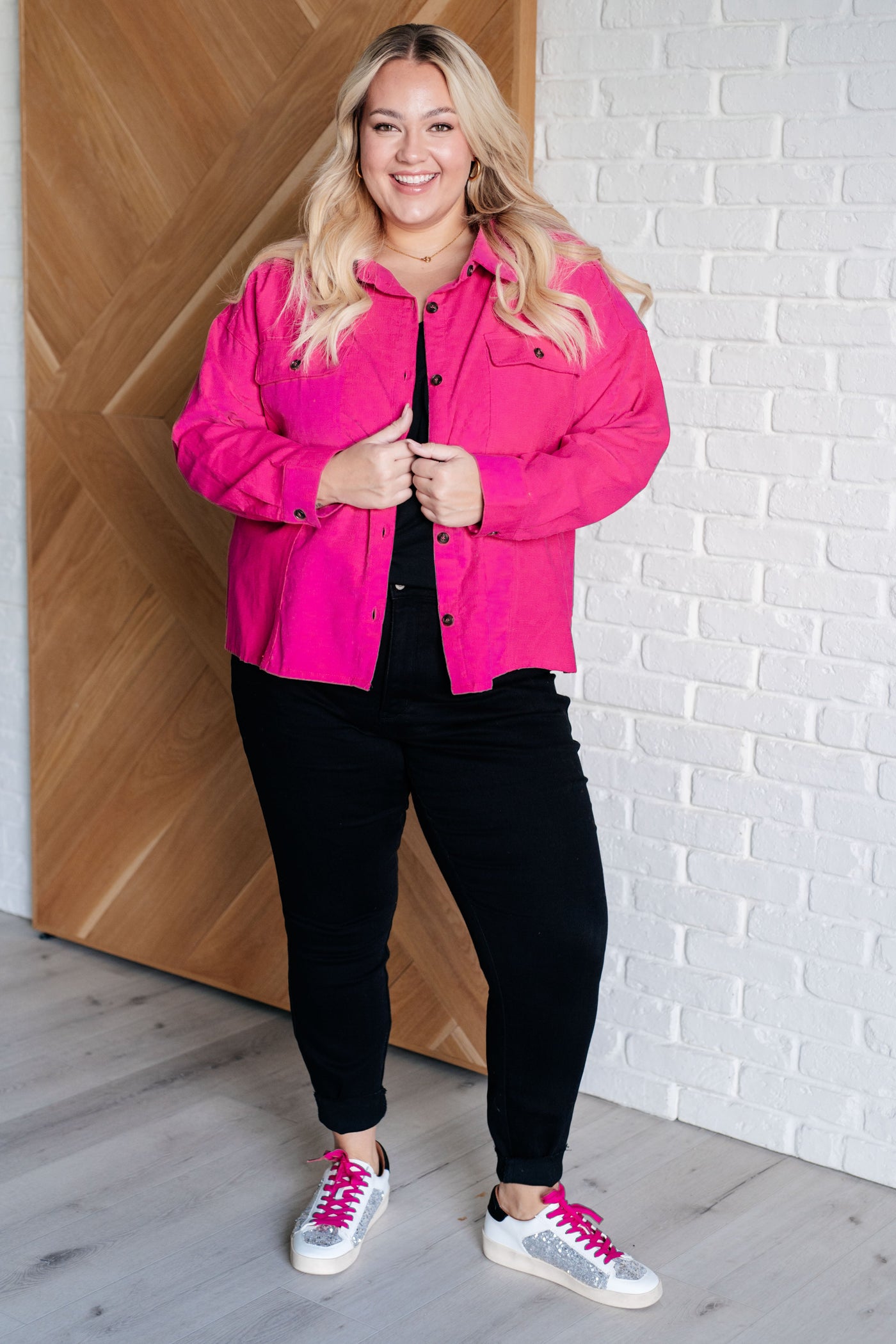 Perfect Pop of Pink Jacket Southern Soul Collectives