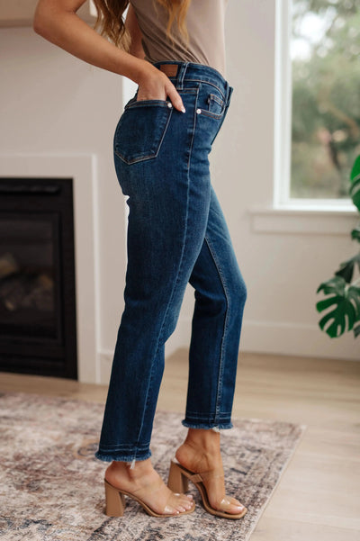 Phillipa High Rise Release Hem Slim Jeans Womens Southern Soul Collectives
