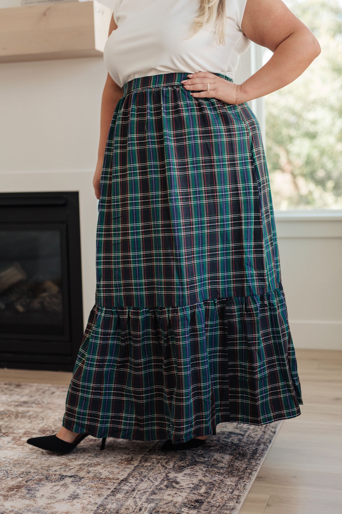 Plaid Perfection Maxi Skirt Southern Soul Collectives