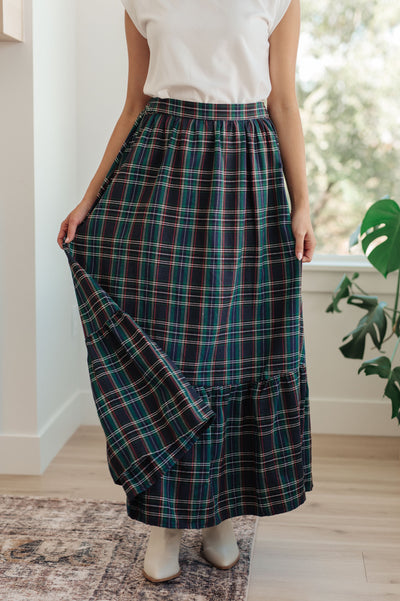 Plaid Perfection Maxi Skirt Southern Soul Collectives