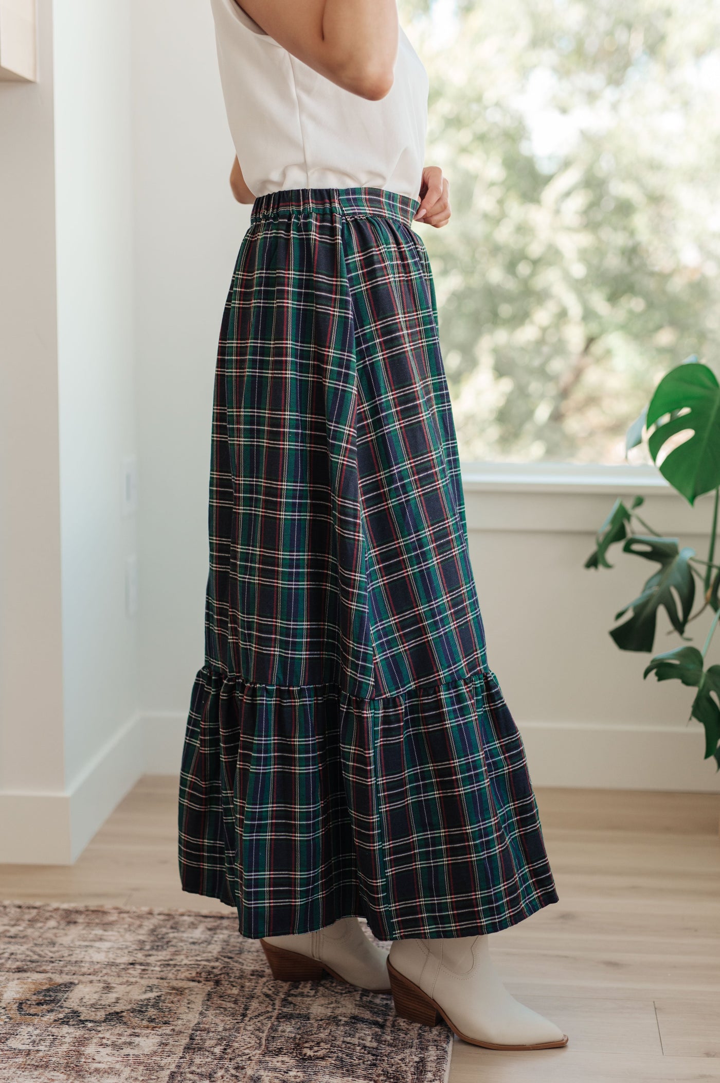 Plaid Perfection Maxi Skirt Southern Soul Collectives