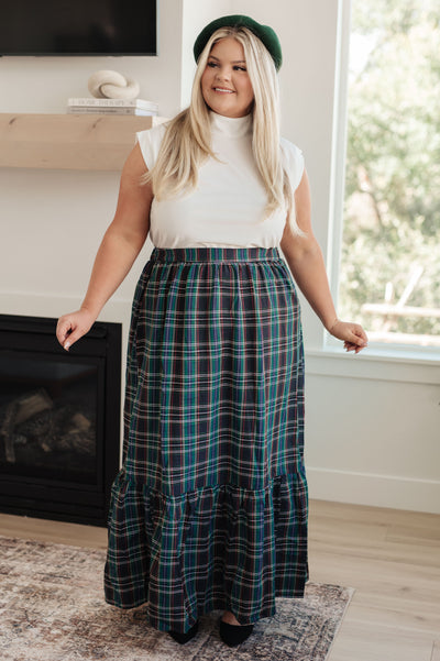 Plaid Perfection Maxi Skirt Southern Soul Collectives