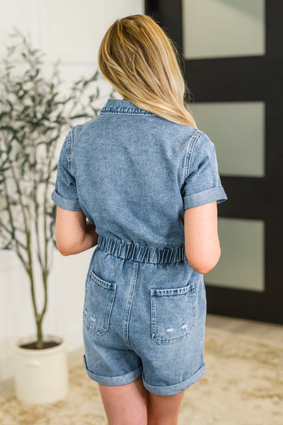 Pleasant and Relevant Denim Romper Southern Soul Collectives
