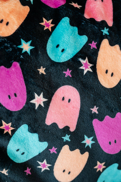 PREORDER: Halloween Fleece Blanket in Neon Ghosts Southern Soul Collectives